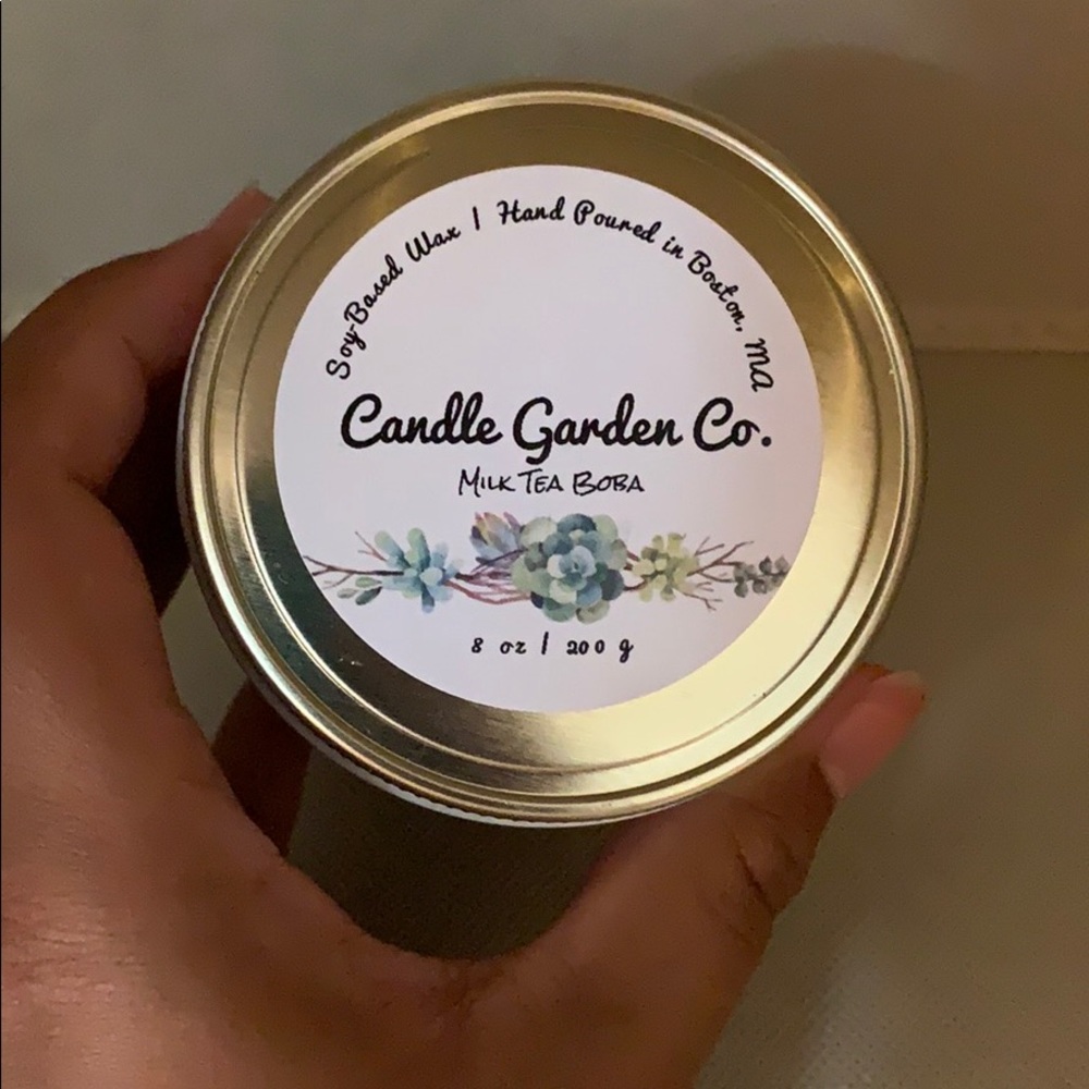 Beautiful Hand Poured Candle! Boba Tea Inspired!